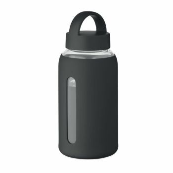 Botella de vidrio con funda de silicona Boris