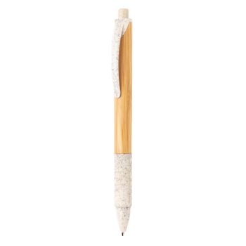 Bolígrafo de bambú & paja de trigo Blanco