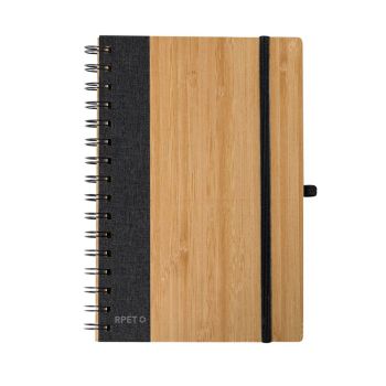 Libreta bambú promocional cierre elástico Gasmon