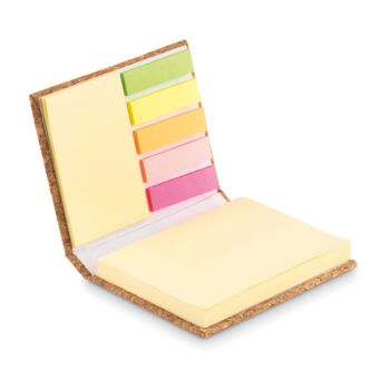 Set de notas personalizable con logotipo Visioncork
