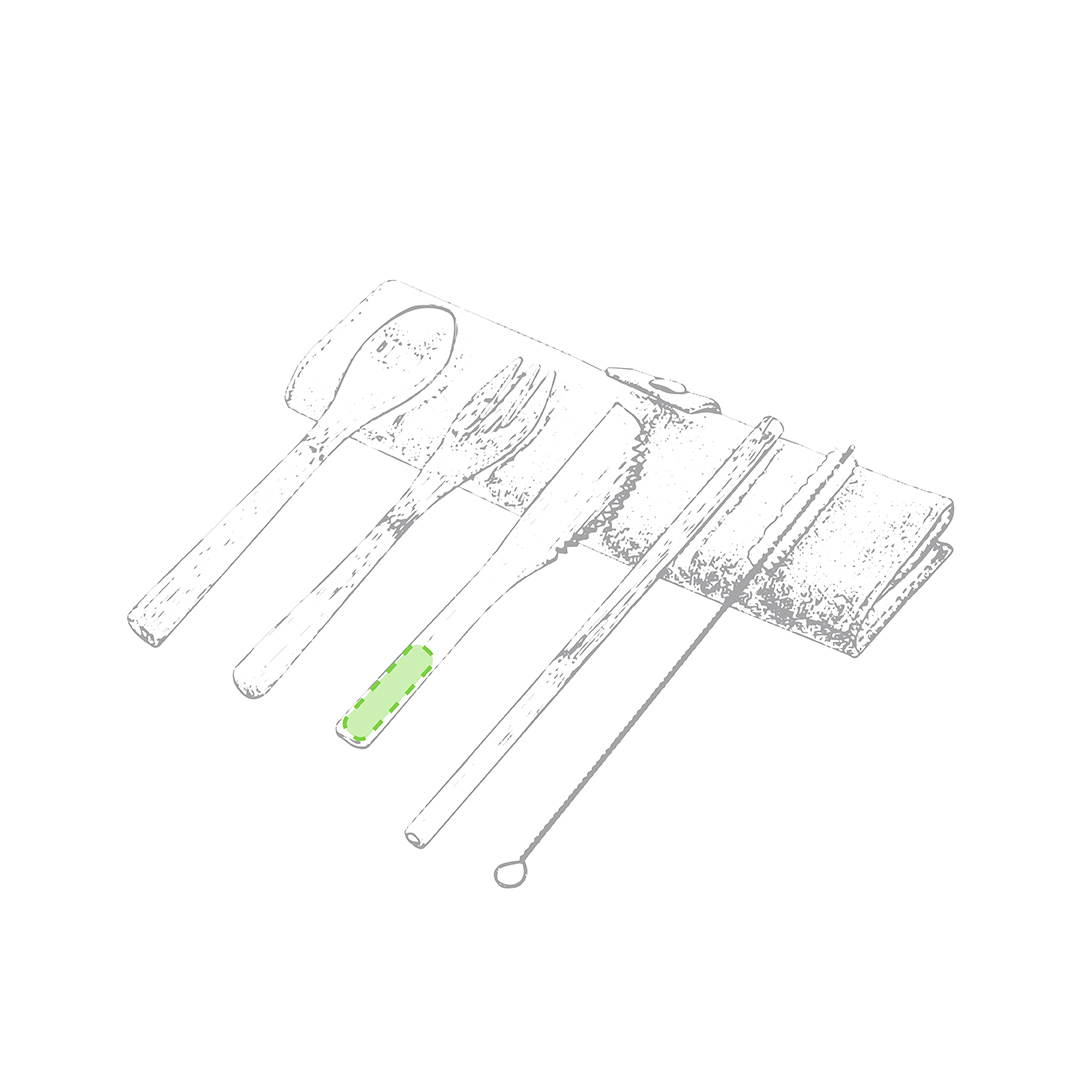 En el mango del cuchillo